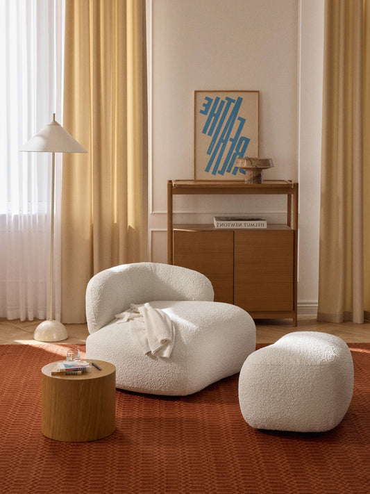 Albrizza Lounge Chair in Bouclé