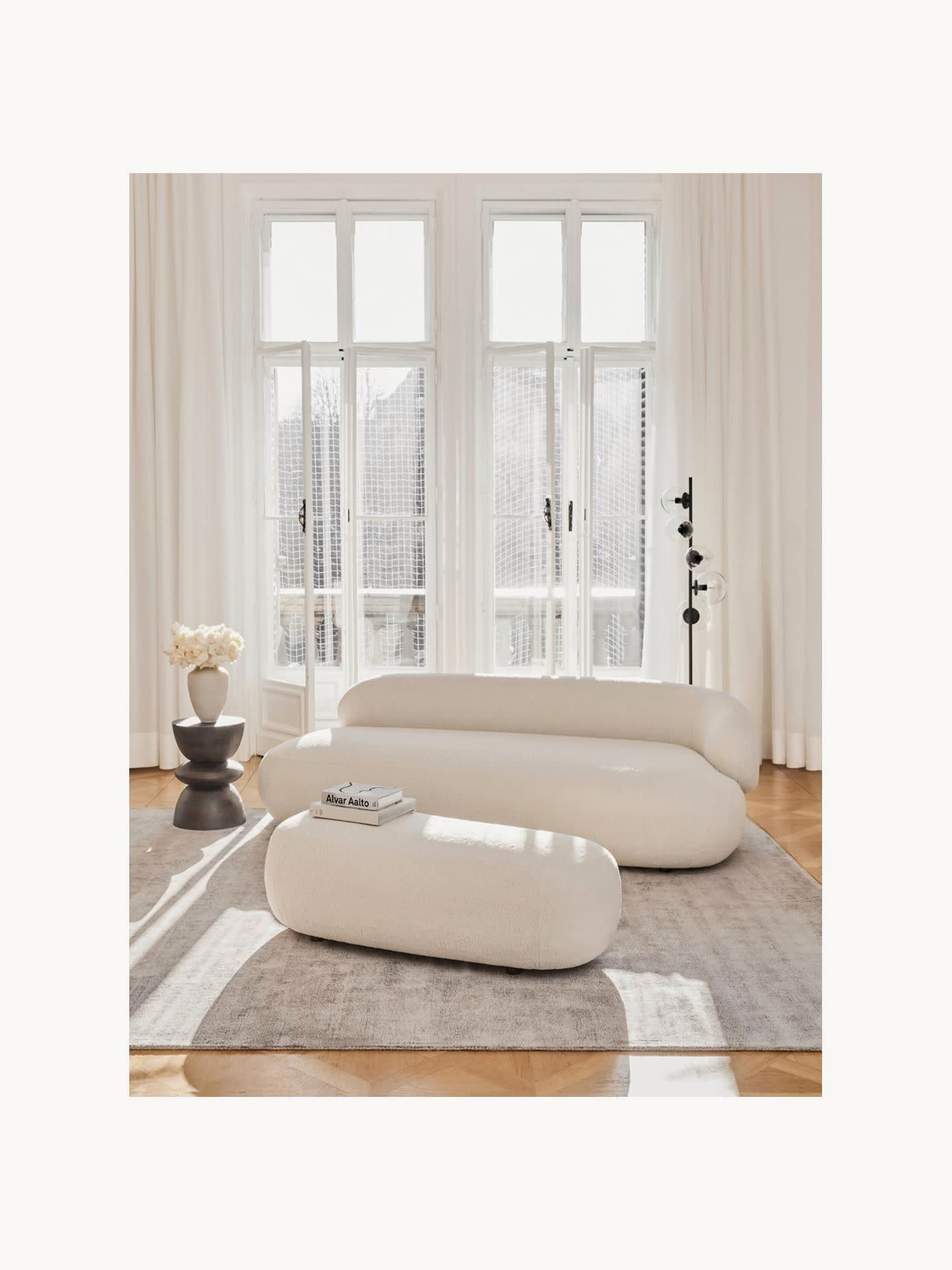 Albrizza Sofa in Teddy (3-Seater)