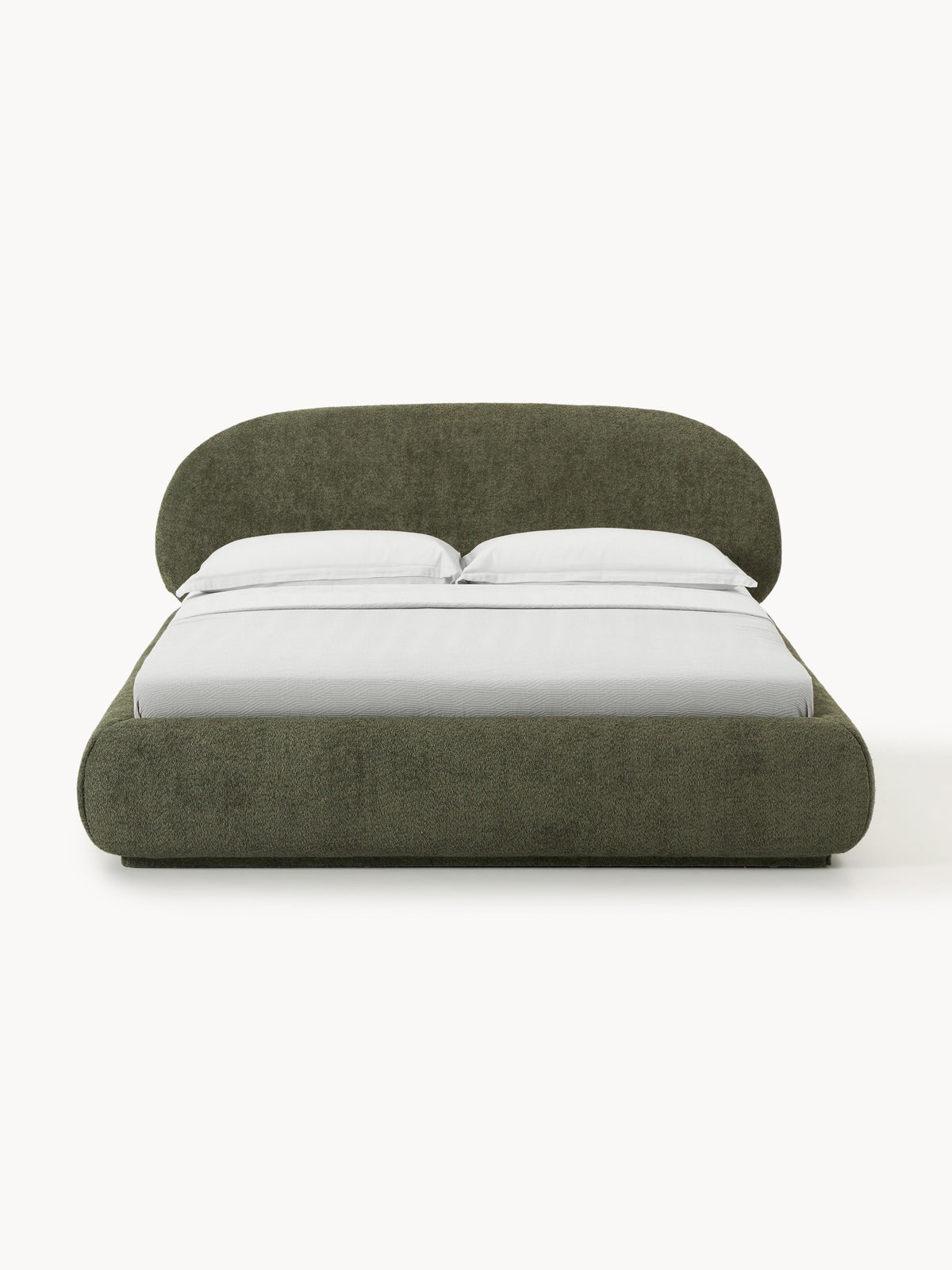Albrizza Teddy Bouclé Upholstered Bed