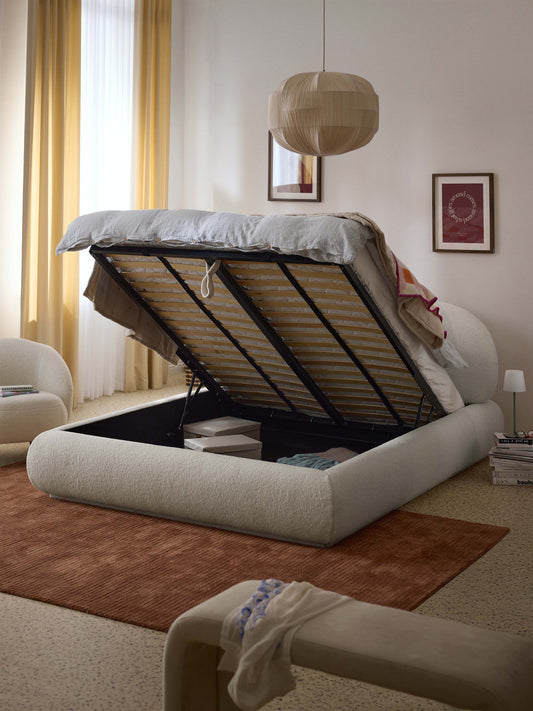 Albrizza Upholstered Teddy Bed with Storage