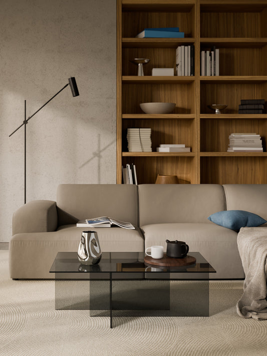 Anouzza Glass Coffee Table, W 102 cm