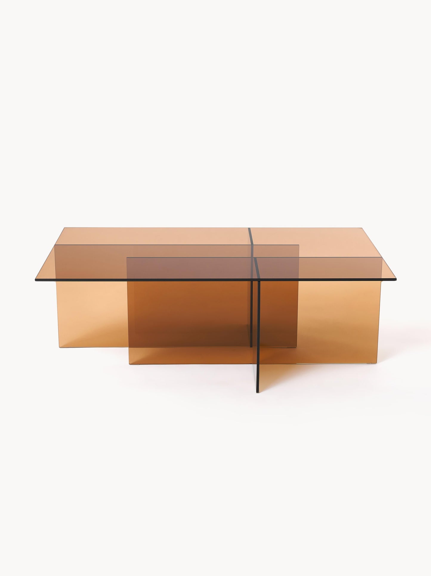 Anouzza Glass Coffee Table, W 102 cm