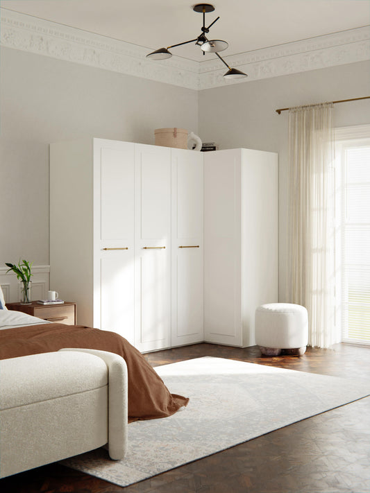Charmelli Modular Corner Wardrobe, 215 cm Wide, in Various Sizes
