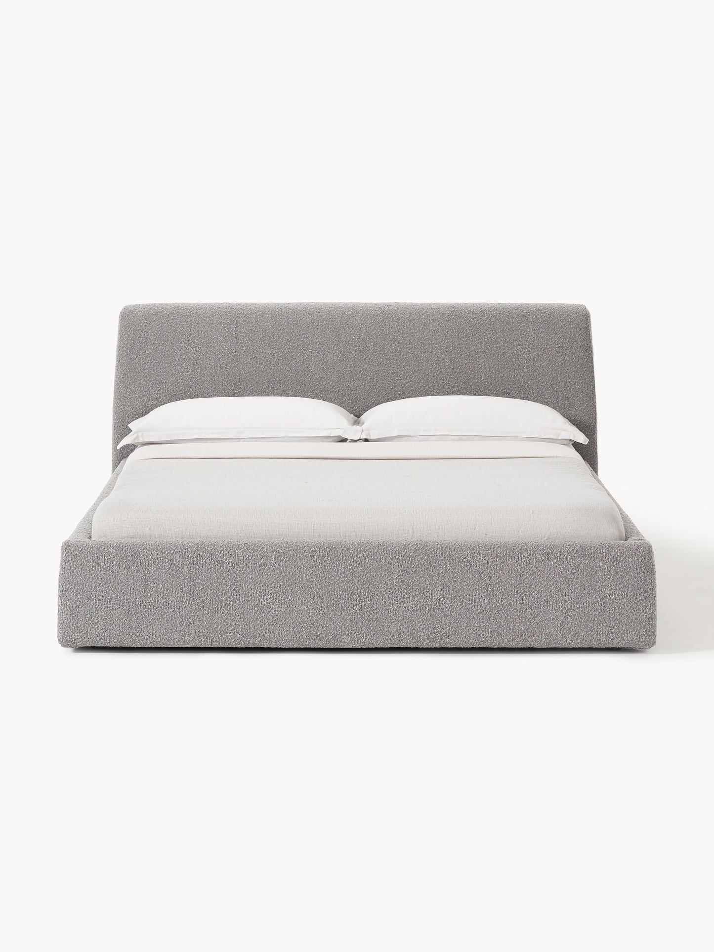 Clovinta Upholstered Bed in Bouclé