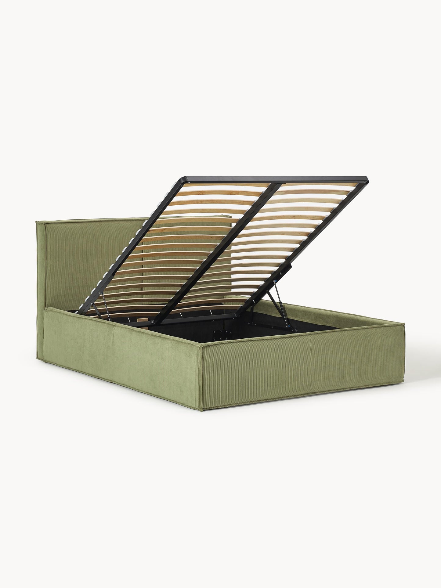 Drenalto Corduroy Upholstered Bed with Storage