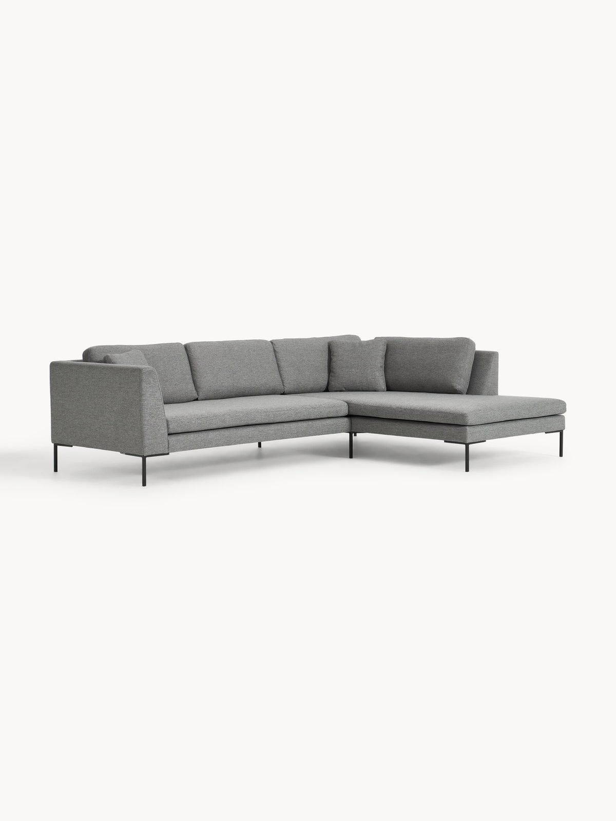 Emmarosi Corner Sofa with Metal Legs