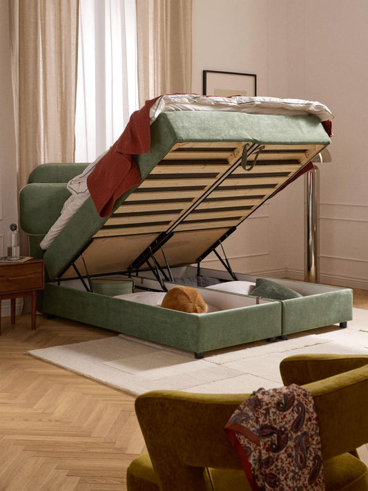 Enrilio Box Spring Storage Bed