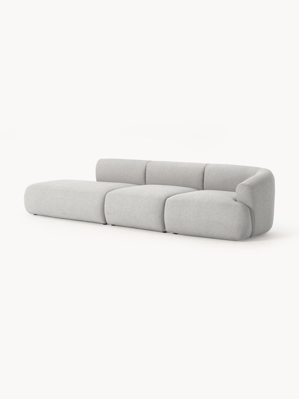 Fenrolla Modular Chaise in Bouclé (2-Seater)