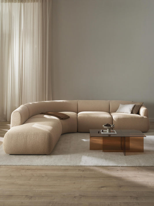 Fenrolla Modular Corner Sofa in Bouclé (4-Seater)