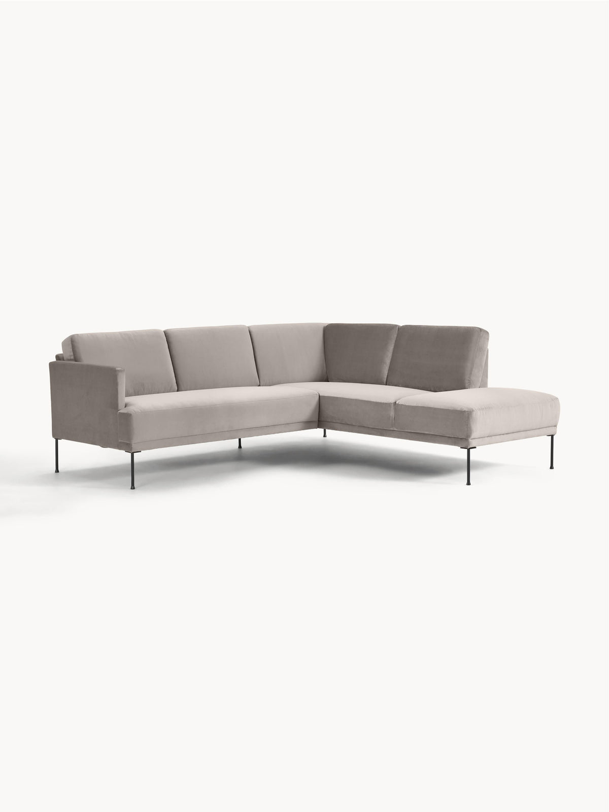 Fluvanni Corner Sofa in Velvet