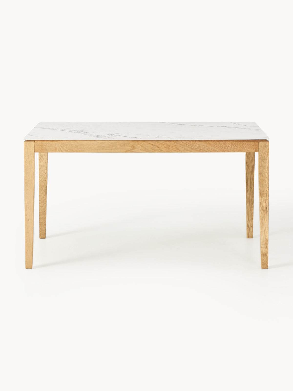 Jacarosi Dining Table with Marble-Look Tabletop, in Various Sizes