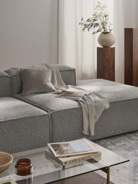 Lenfaro Bouclé Ottoman Module