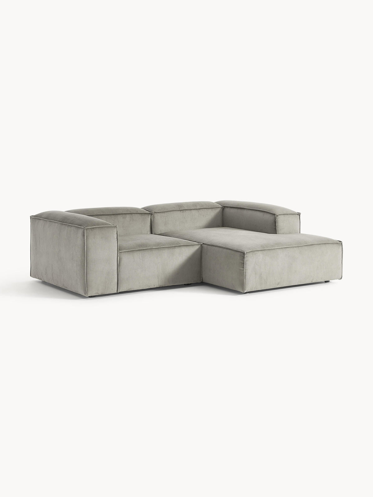 Lenfaro Modular Corner Sofa in Corduroy, 2-Seater