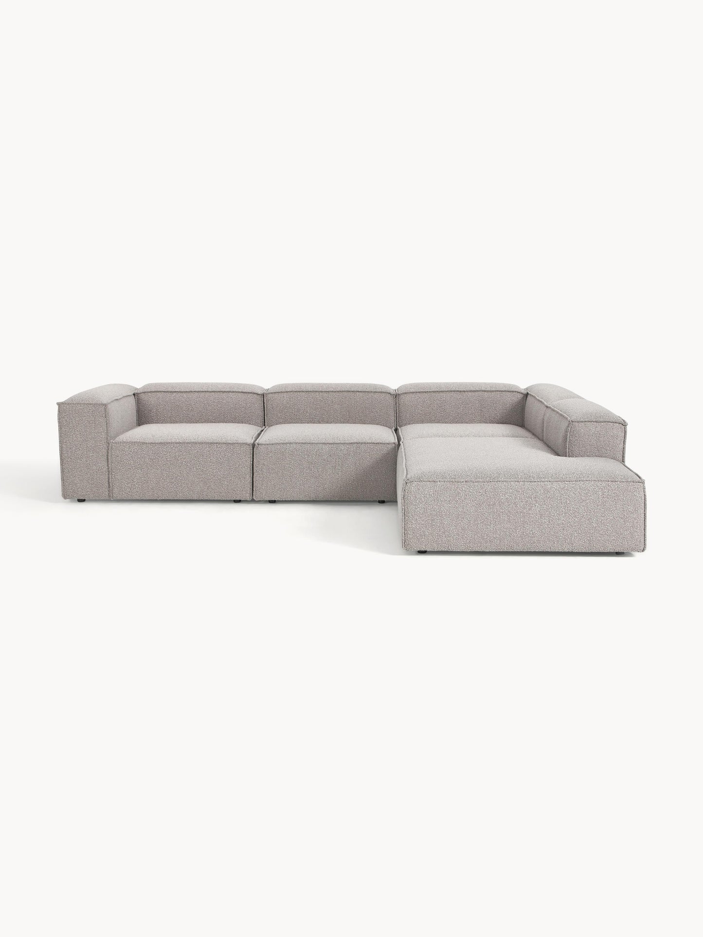 Lenfaro Modular XL Bouclé Corner Sofa (4-Seater)