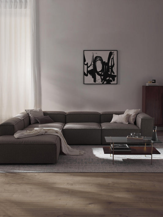 Lenfaro Modular XL Bouclé Corner Sofa (4-Seater)