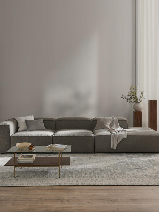 Lenfaro Modular XL Bouclé Ottoman
