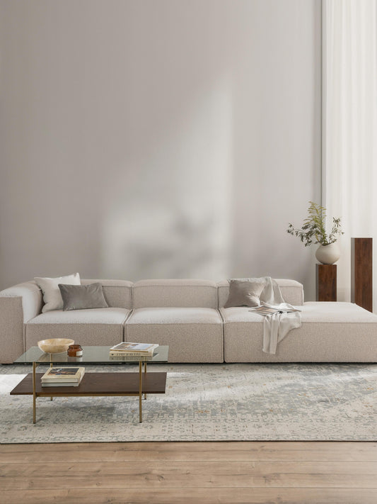 Lenfaro Modular XL Bouclé Ottoman