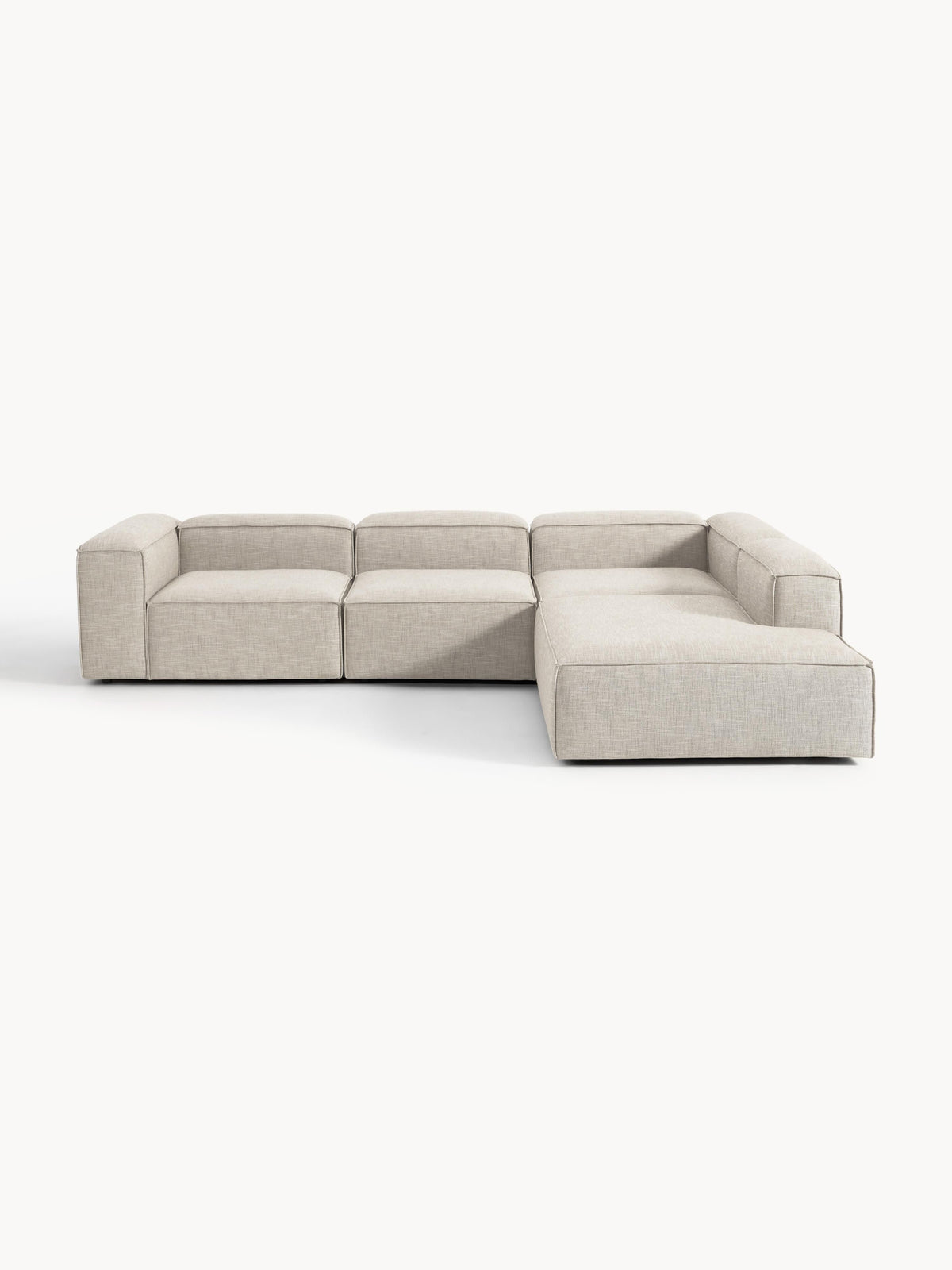 Lenfaro Modular XL Corner Sofa (4-Seater) in Linen Blend