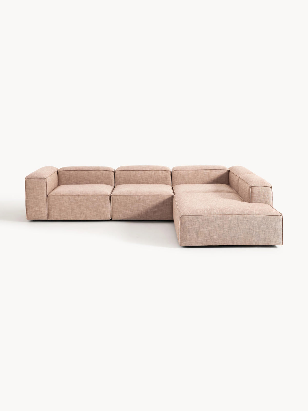 Lenfaro Modular XL Corner Sofa (4-Seater) in Linen Blend