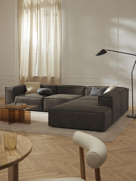 Lenfaro Ottoman Module in Leather