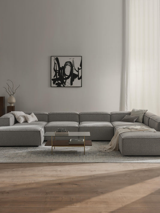 Lenfaro XL Modular Sofa, Bouclé
