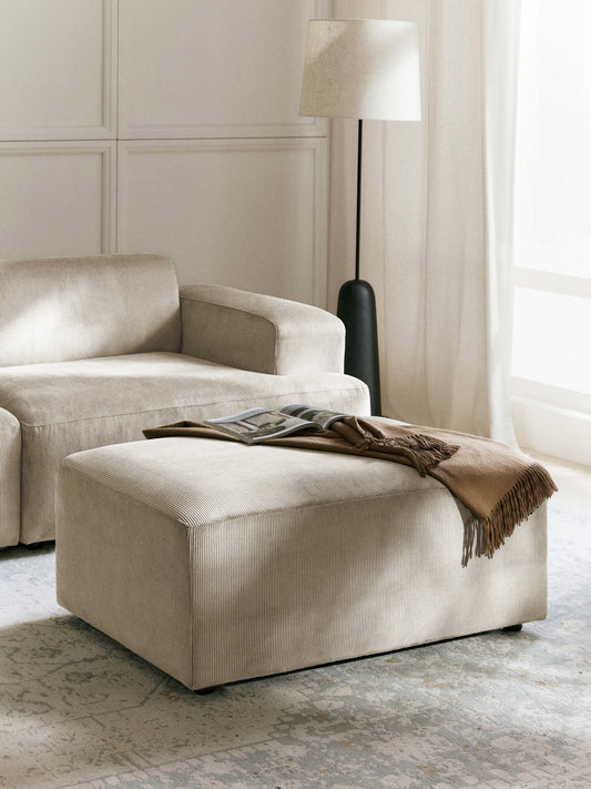 Melvasso Corduroy Stool, W 99 x D 72 cm