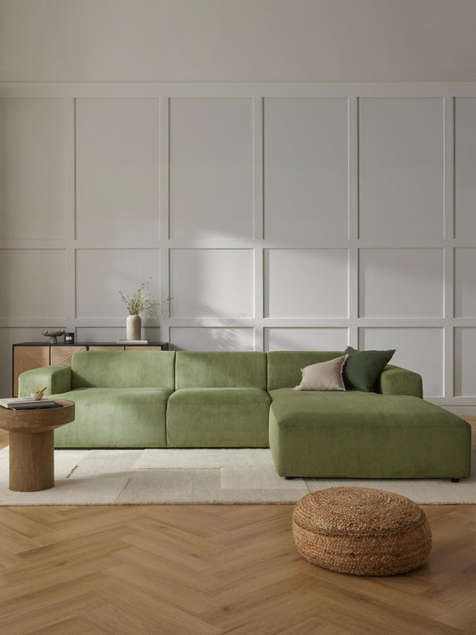 Melvasso Corner Sofa (4-Seater) in Corduroy