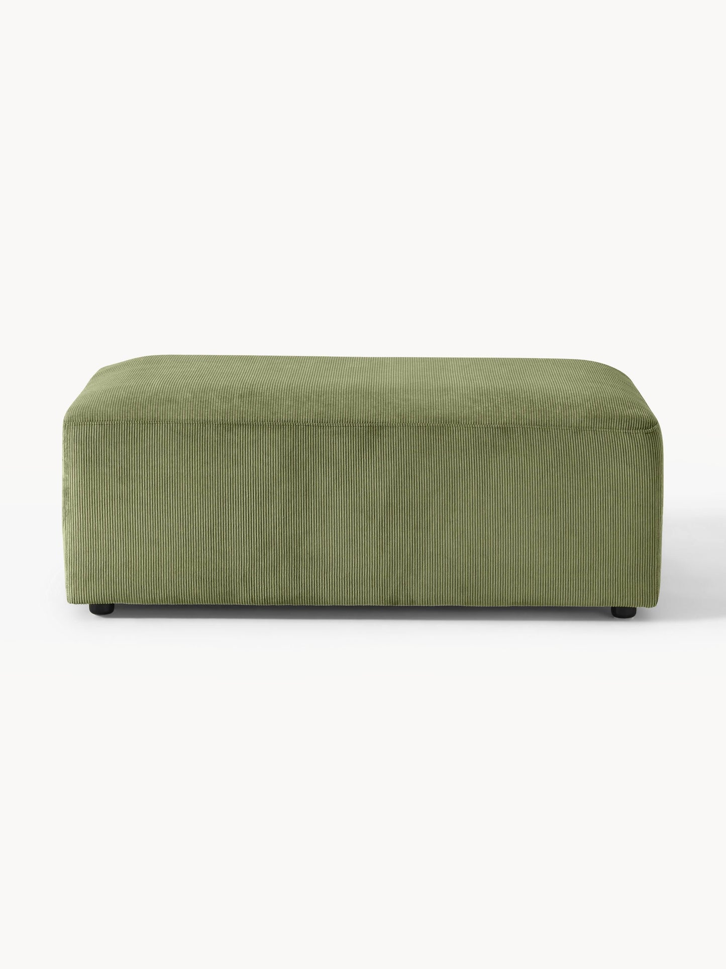 Melvasso XL Ottoman in Corduroy, W 116 x D 72 cm