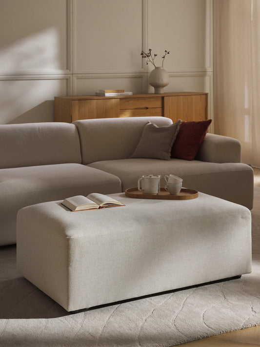 Melvasso XL Ottoman, W 116 x D 72 cm