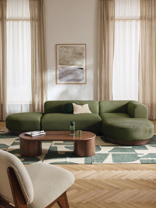 Natolino Modular Teddy Bouclé Corner Sofa