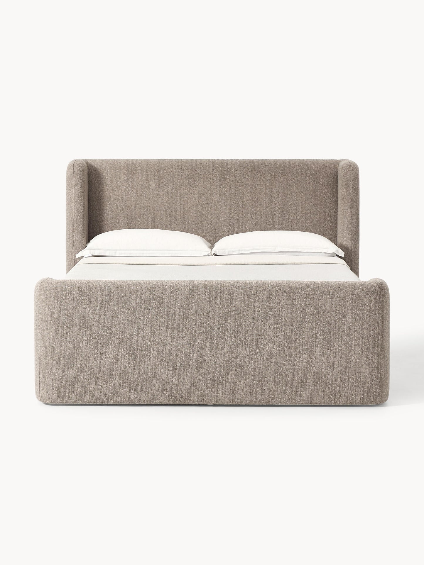 Perlondo Box Spring Bed in Bouclé