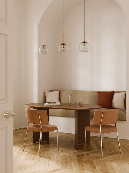 Tonfaldi Oval Wooden Dining Table, in Various Sizes