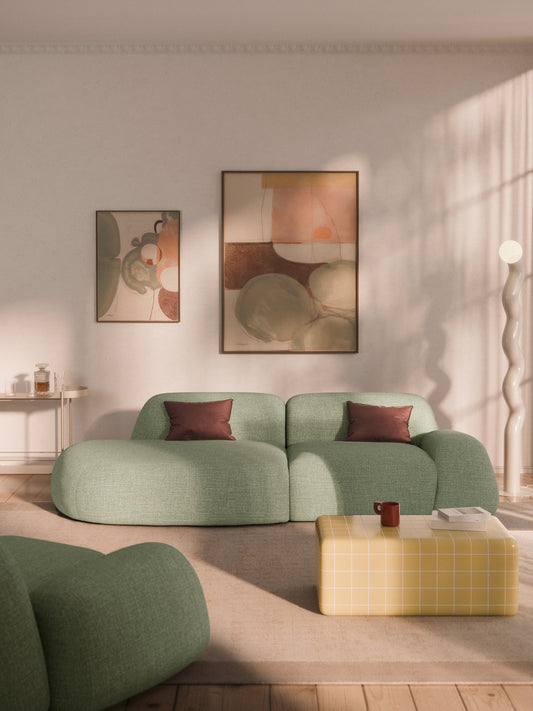 Wolquende Modular Chaise in Bouclé (3-Seater)