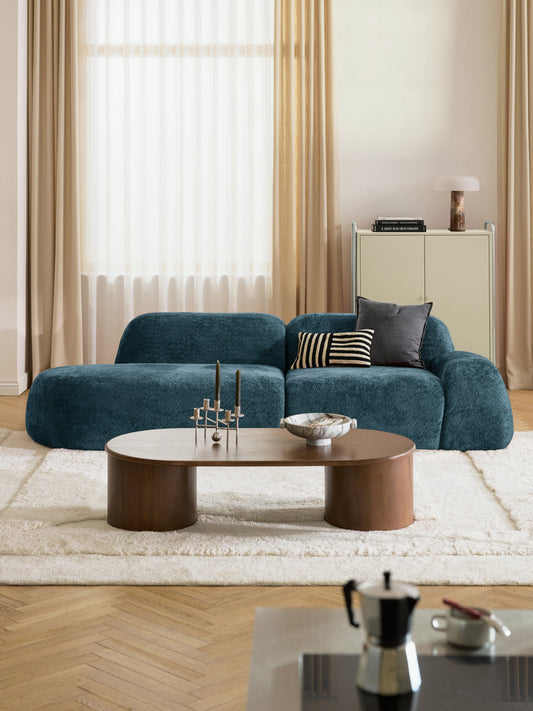 Wolquende Modular Chaise in Teddy Bouclé (3-Seater)