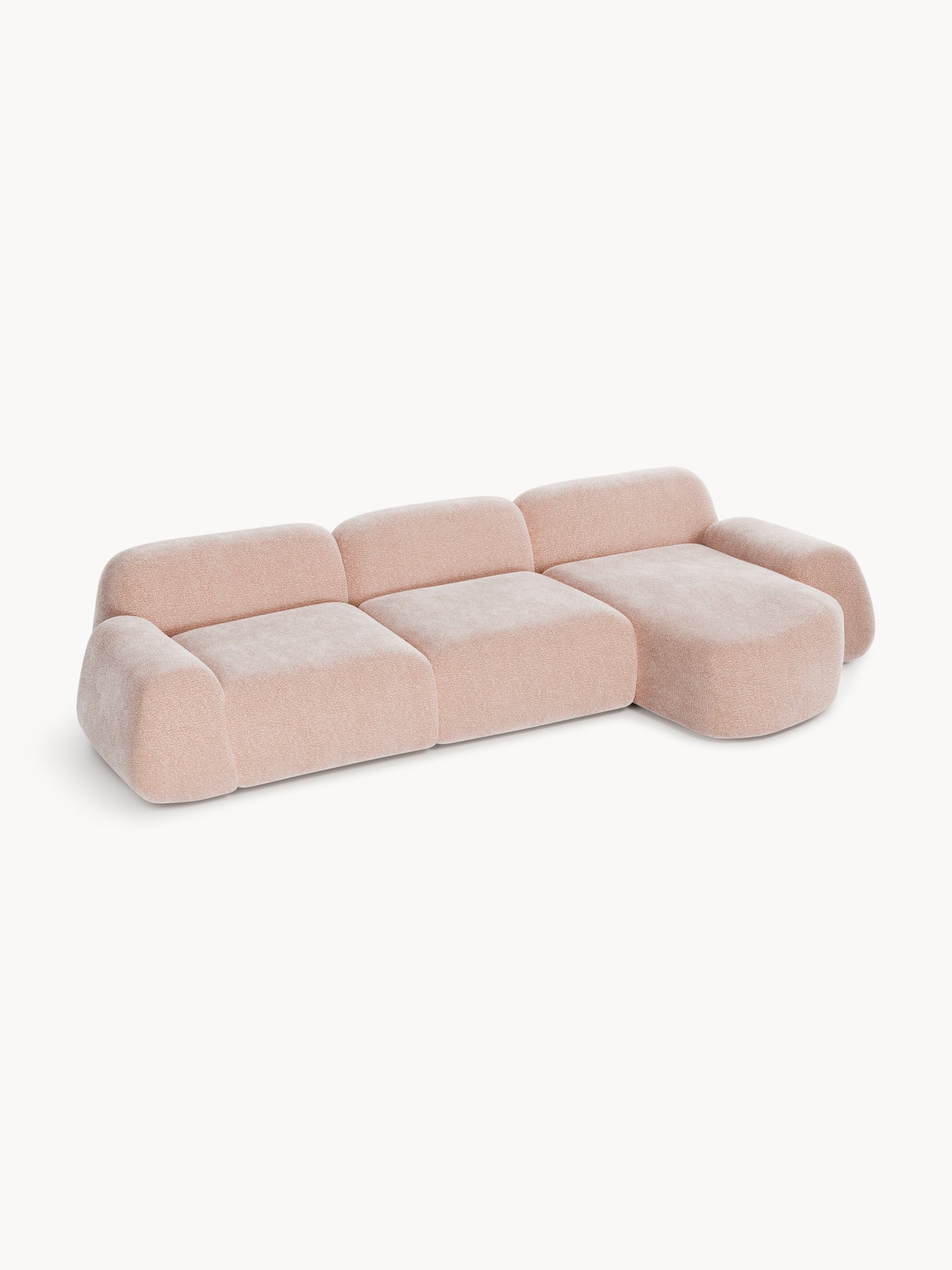 Wolquende Modular Corner Sofa in Teddy (4-Seater)