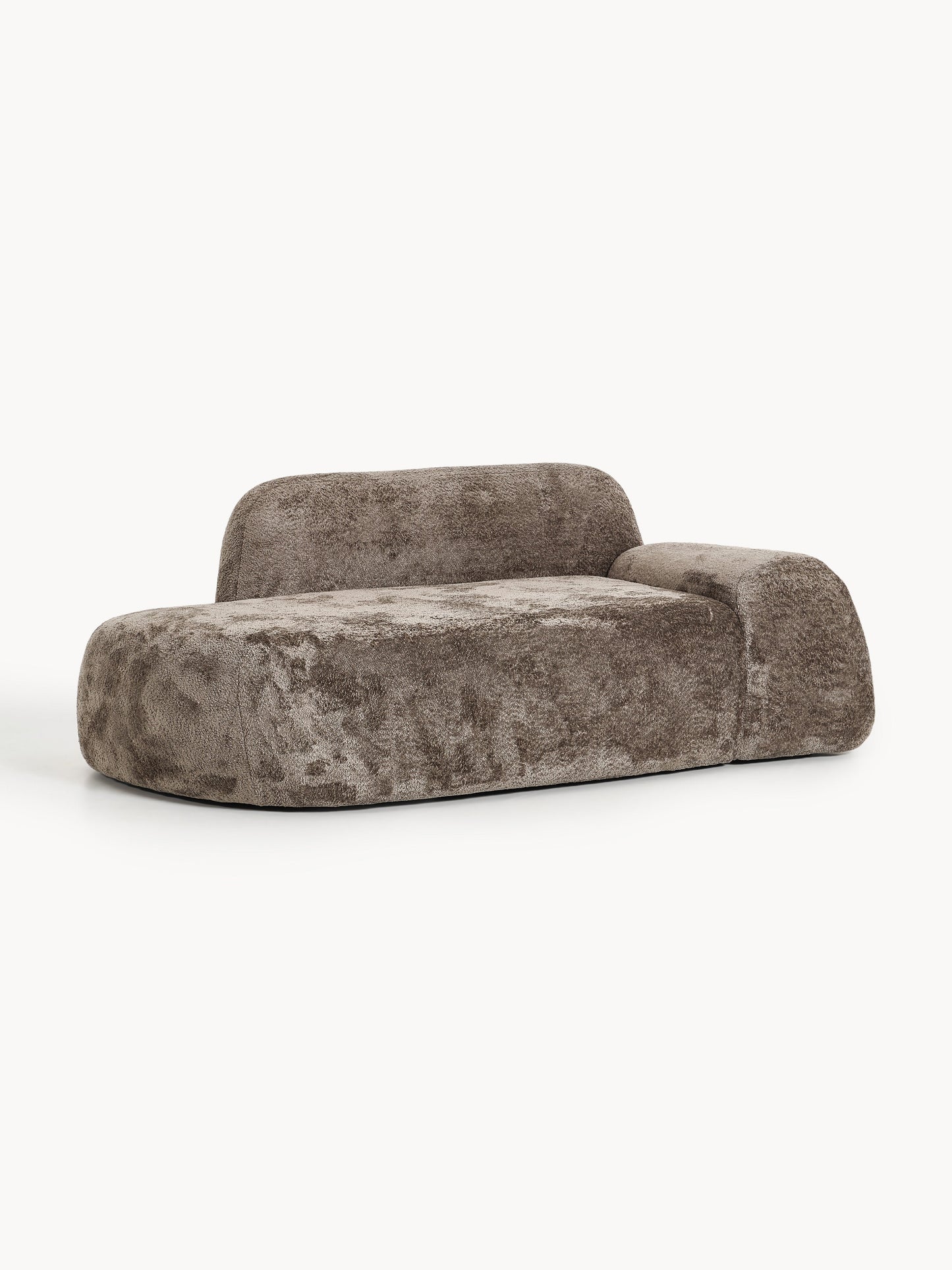 Wolquende Teddy Bouclé Sofa (2-Seater) with Chaise Longue
