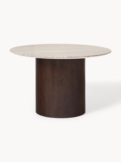 Abbrusco Round Marble Dining Table, Ø 120 cm