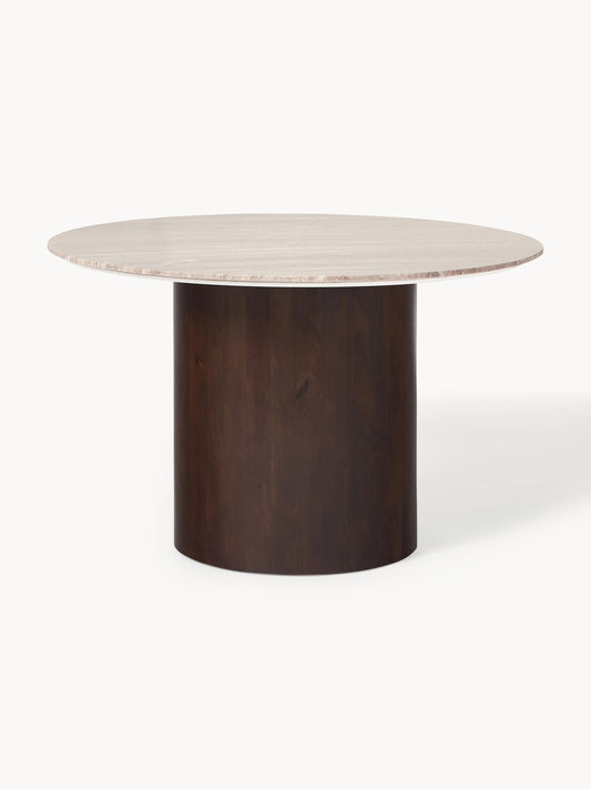 Abbrusco Round Marble Dining Table, Ø 120 cm