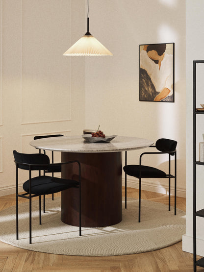 Abbrusco Round Marble Dining Table, Ø 120 cm