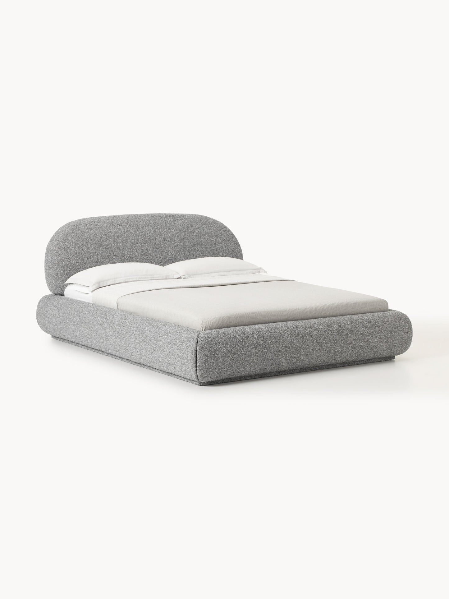 Albrizza Bouclé Upholstered Bed with Storage