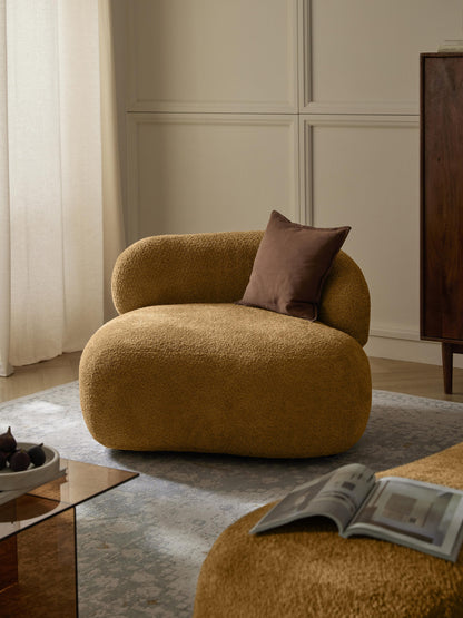 Albrizza Lounge Chair in Teddy Bouclé