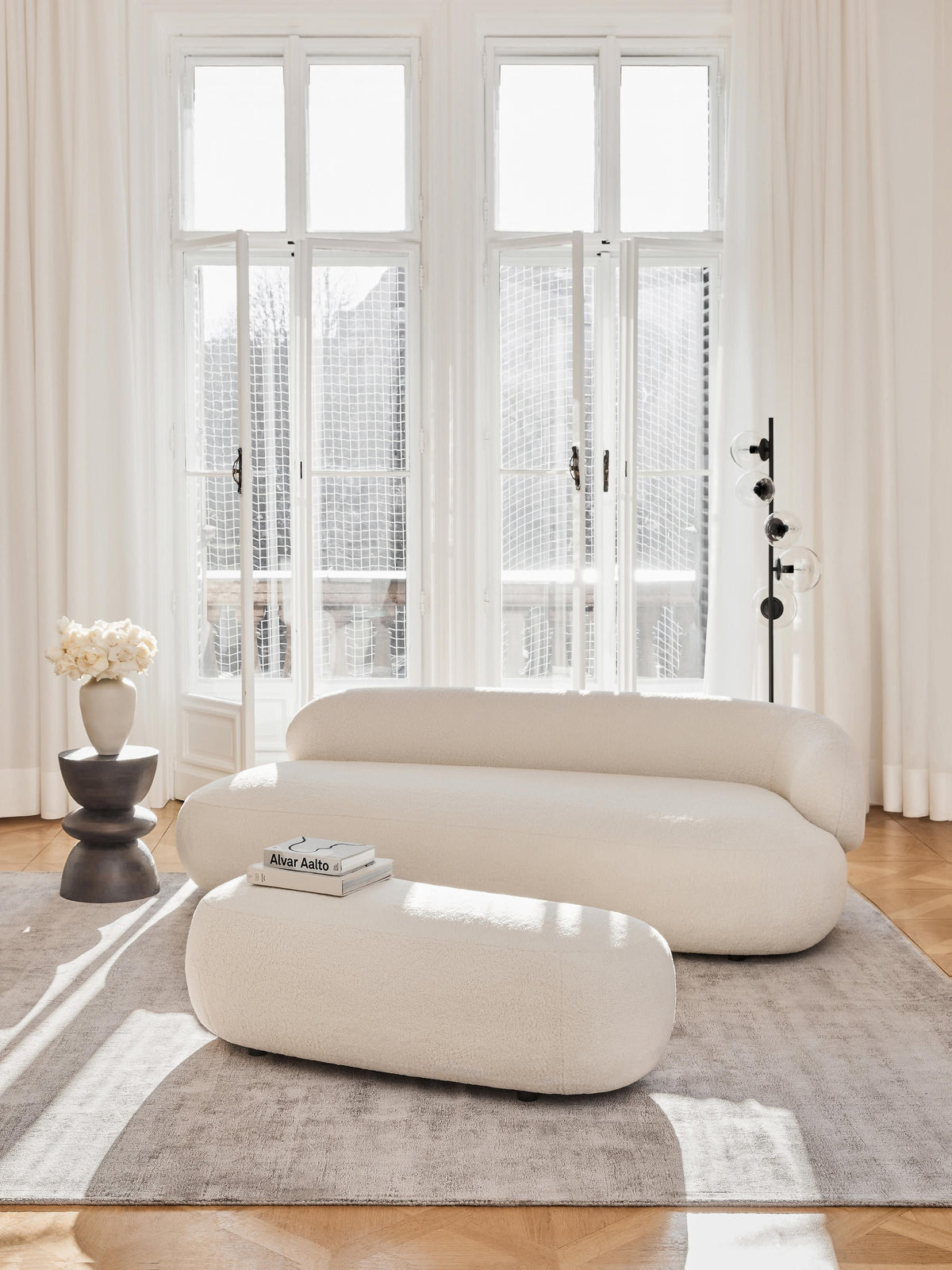 Albrizza Sofa in Teddy (3-Seater)