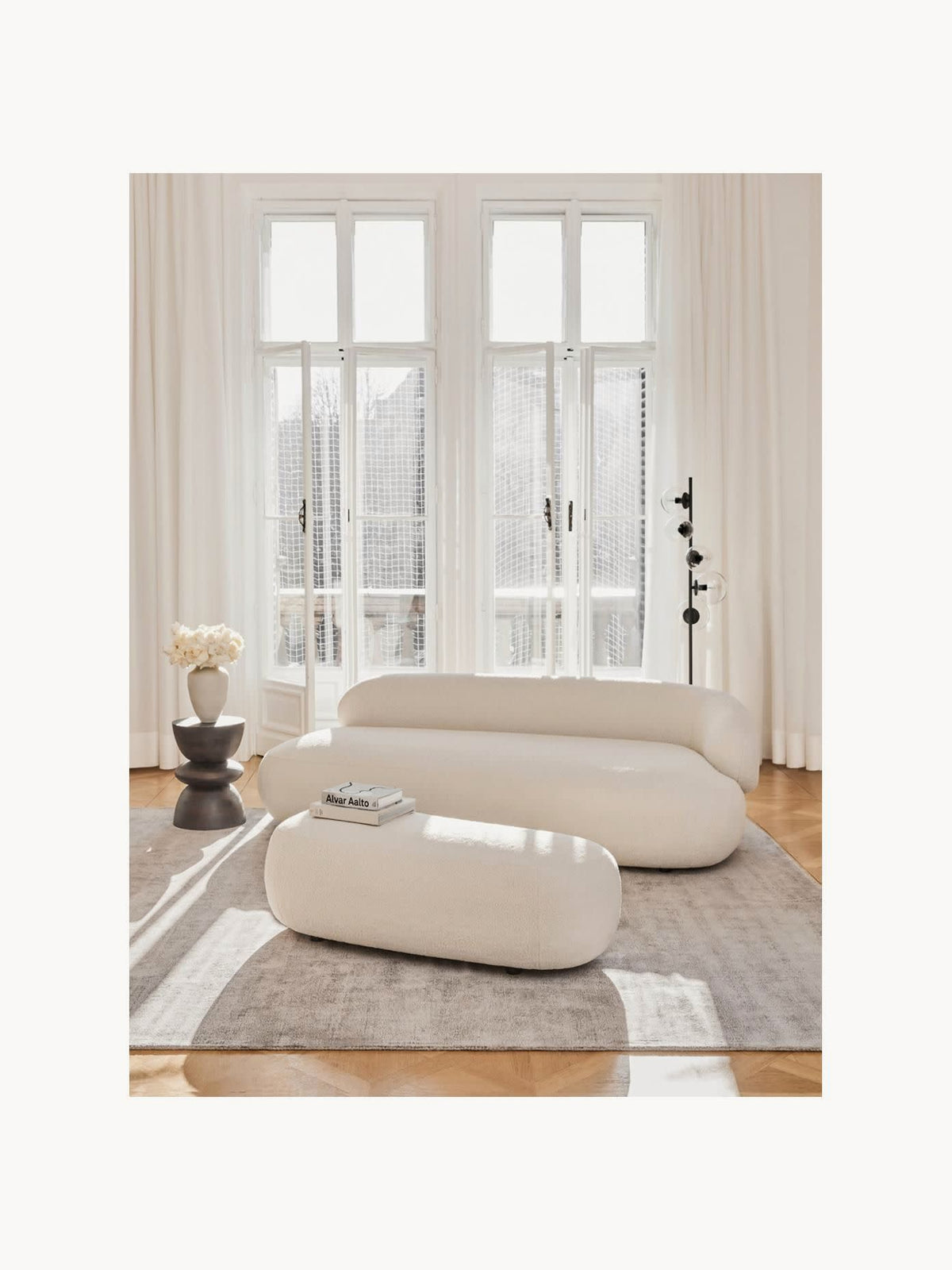Albrizza Sofa in Teddy (3-Seater)
