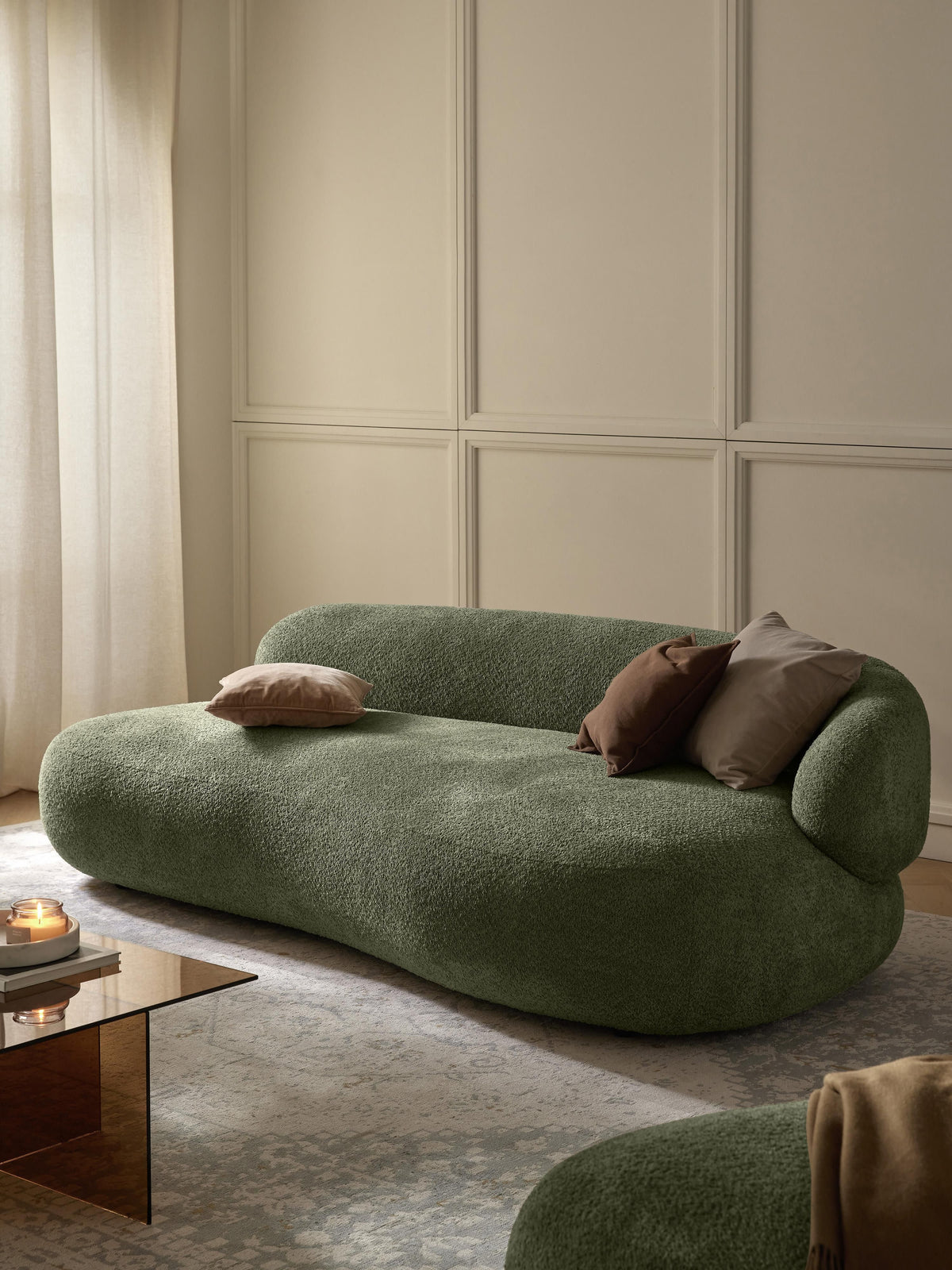 Albrizza Teddy Bouclé Sofa (3-Seater)
