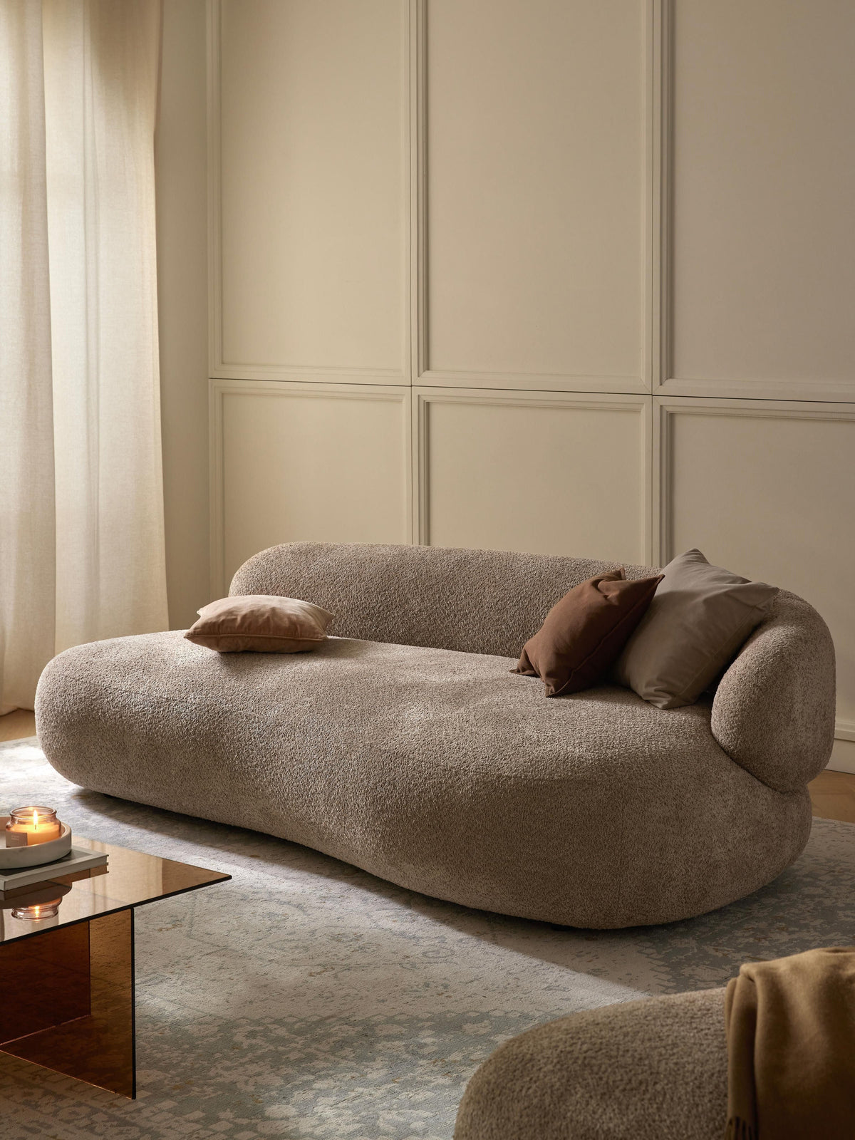 Albrizza Teddy Bouclé Sofa (3-Seater)
