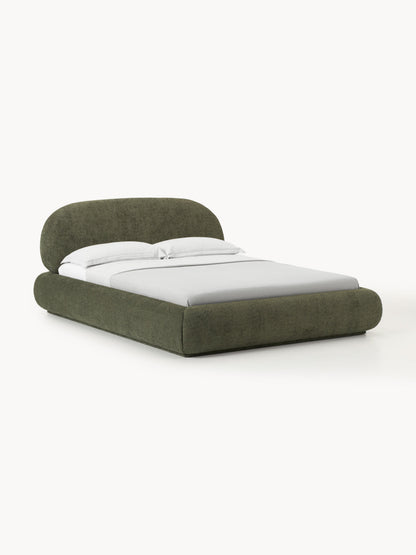 Albrizza Teddy Bouclé Upholstered Bed