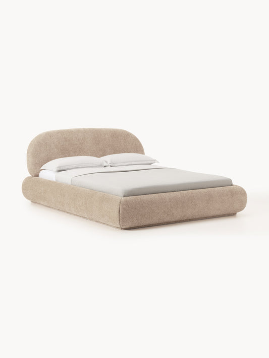 Albrizza Teddy Bouclé Upholstered Bed