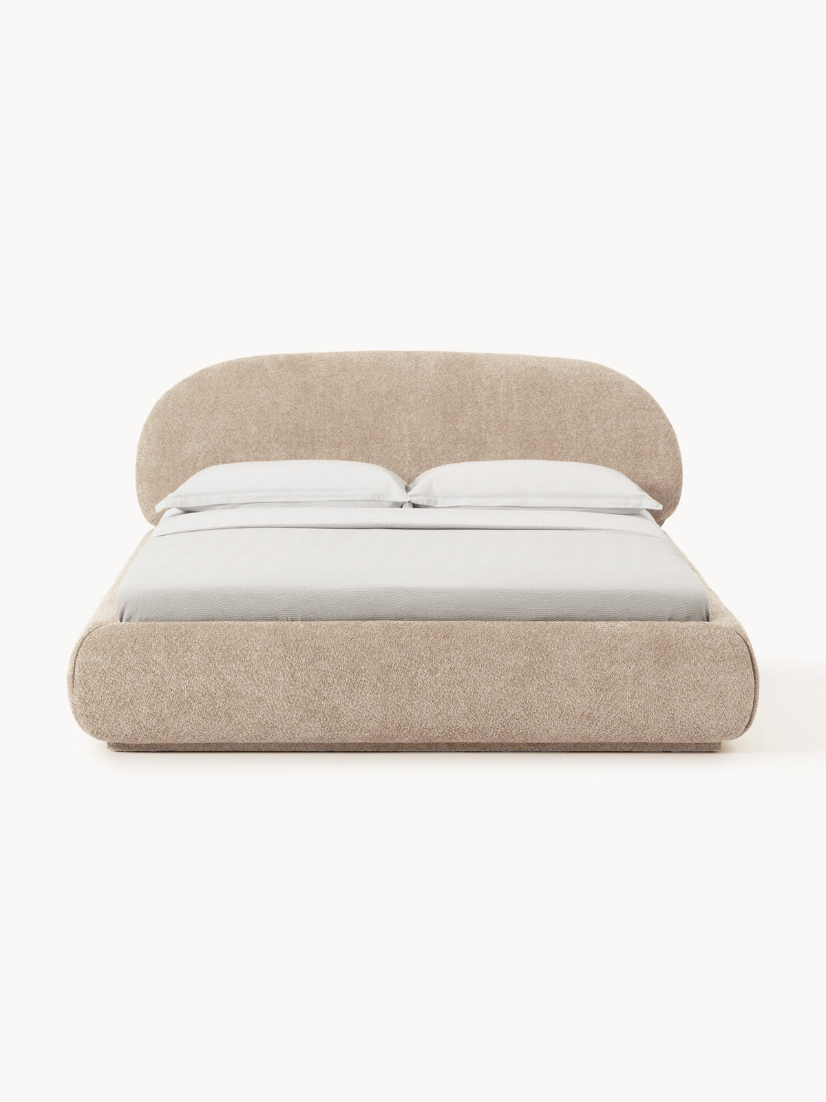 Albrizza Teddy Bouclé Upholstered Bed