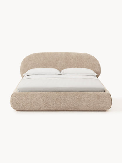 Albrizza Teddy Bouclé Upholstered Bed