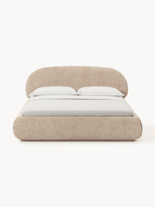 Albrizza Teddy Bouclé Upholstered Bed